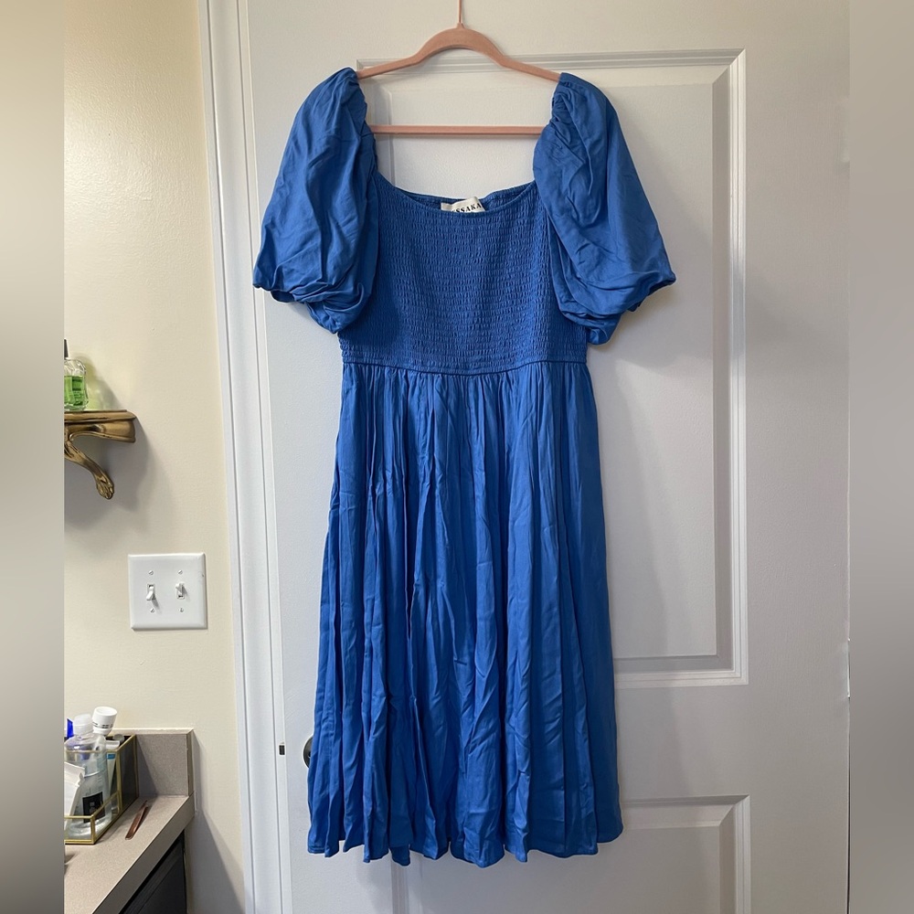 JessaKae Royal Blue Textured Dress